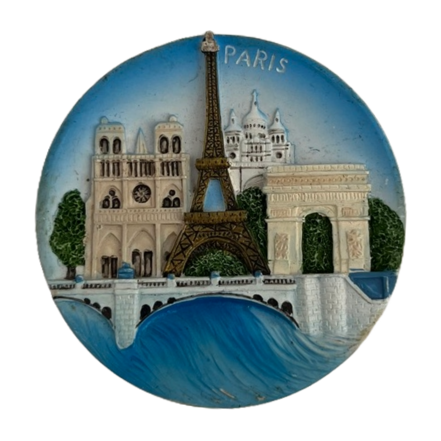 Travel Souvenir Resin Paris Magnet (6.5 cm)