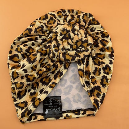 Pre-tied Turban Knotted Handwrap Leopard