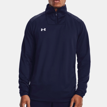 Men's Under Armour Command Zip Color: Navy Blue Size: Large