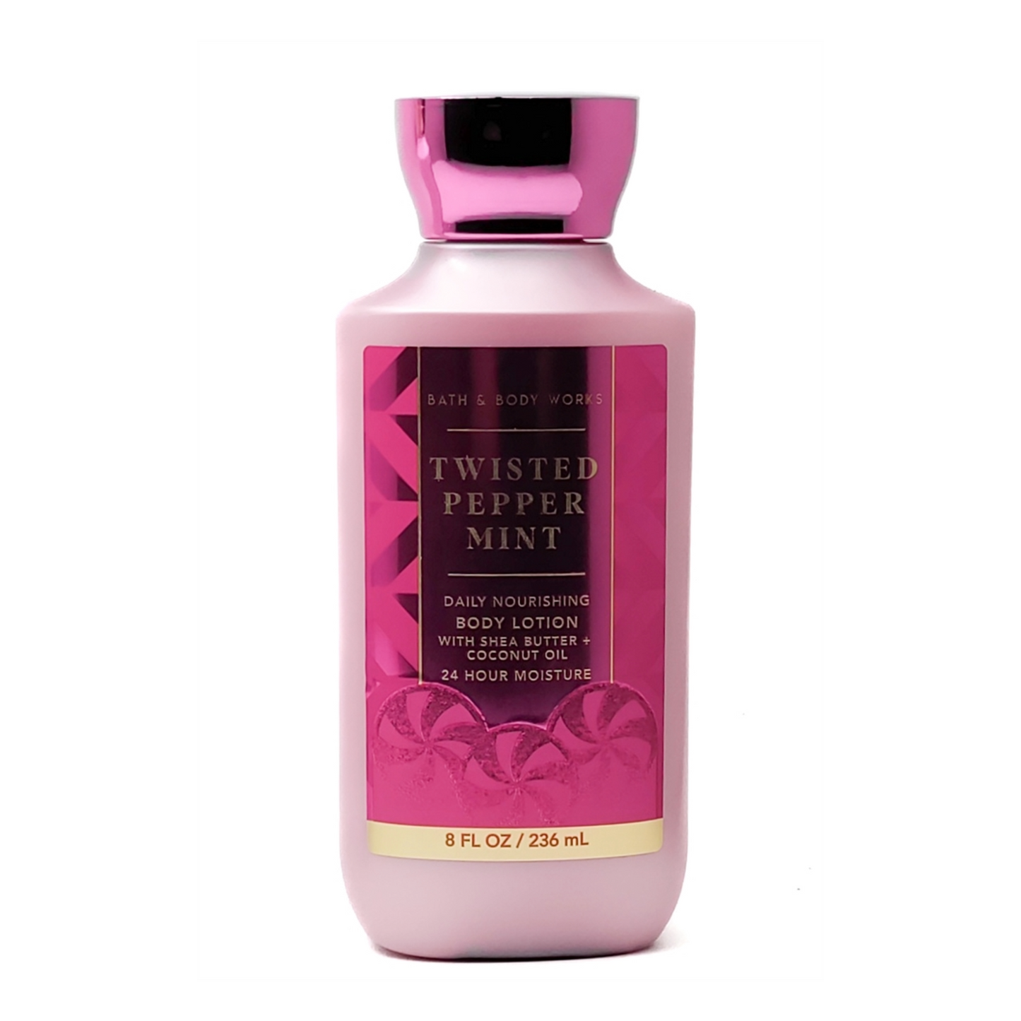 Bath And Body Works Twisted Peppermint with Shea Butter and Coconut Oil Body Lotion Daily Nourishing 8 Oz