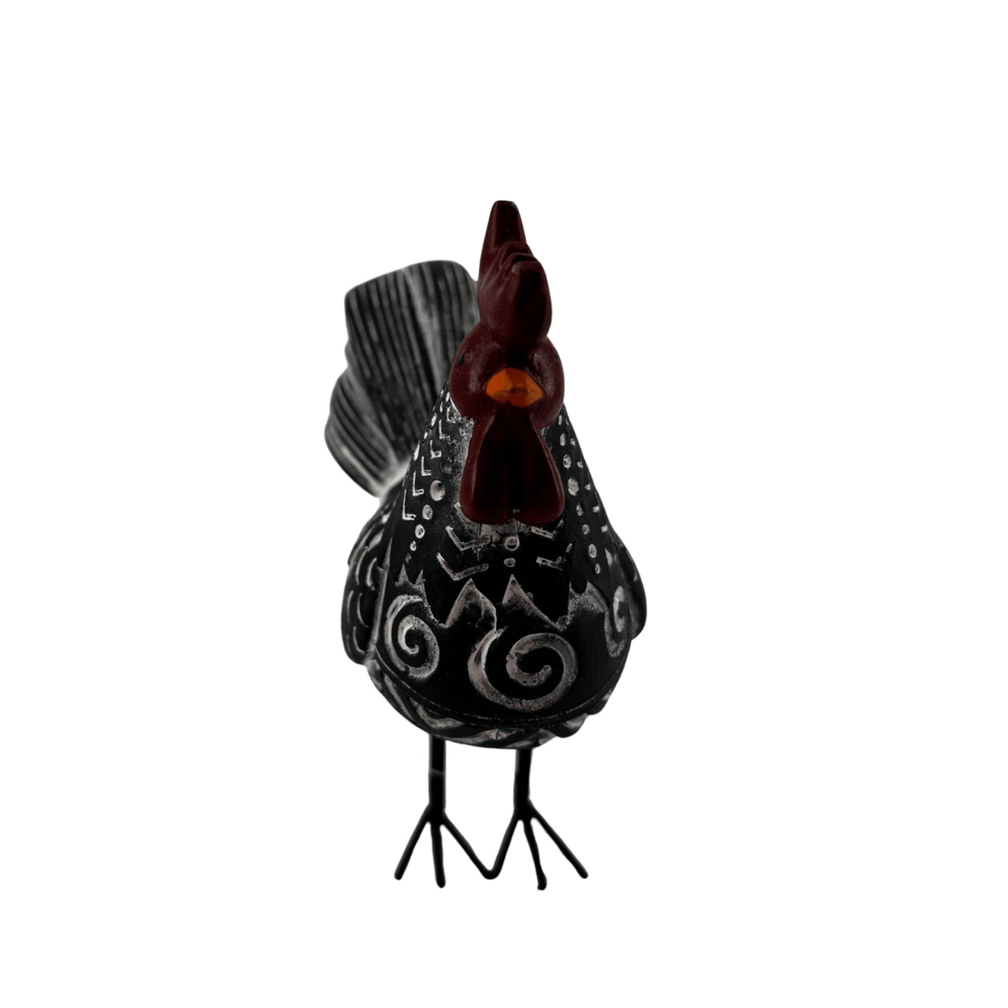 Acrylic Rooster Table Top Decor (Black Color)