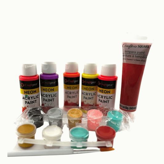 Acrylic and Tempera Paints Set (Eight Piece) (Miscellaneous Colors)