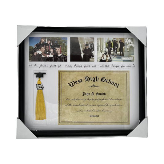 Inspirational Plastic Diploma, Photo & Tassel Frame (18.25in x 15.75in)