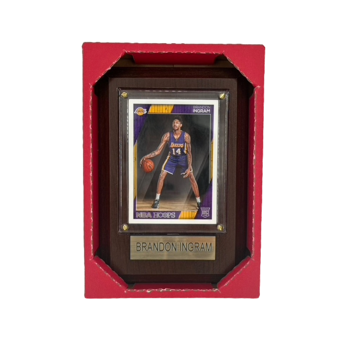 Lakers Brandon Ingram #14 NBA Hoops Recuerdos de madera (4x6)