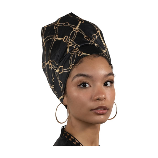 Satin Sleep Cap & Hair Bonnet for Sleeping - Satin Lined Sleep Cap, Sleeping Bonnet Satin Head Wrap