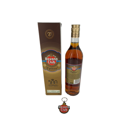 Havana Club Anejo Especial 500 Anniversary with Keychain |  Ron Puro Cubano Especial Añejo 500 Aniversario con Llavero | 700ML - Liquor