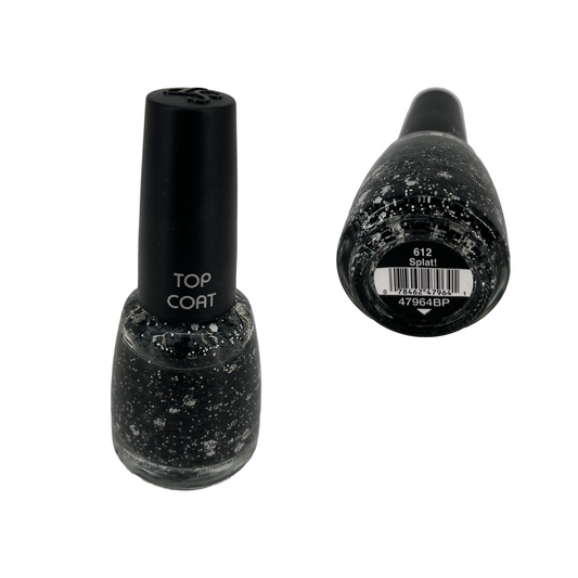 Top Coat Nail Polish (612 Splat) - Black