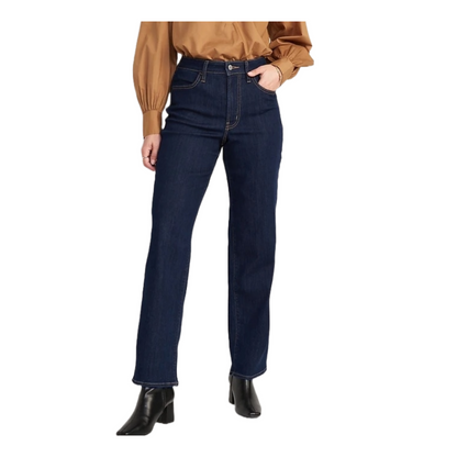 High-Waisted Wow Loose Jeans for Women (Size 22 Short)