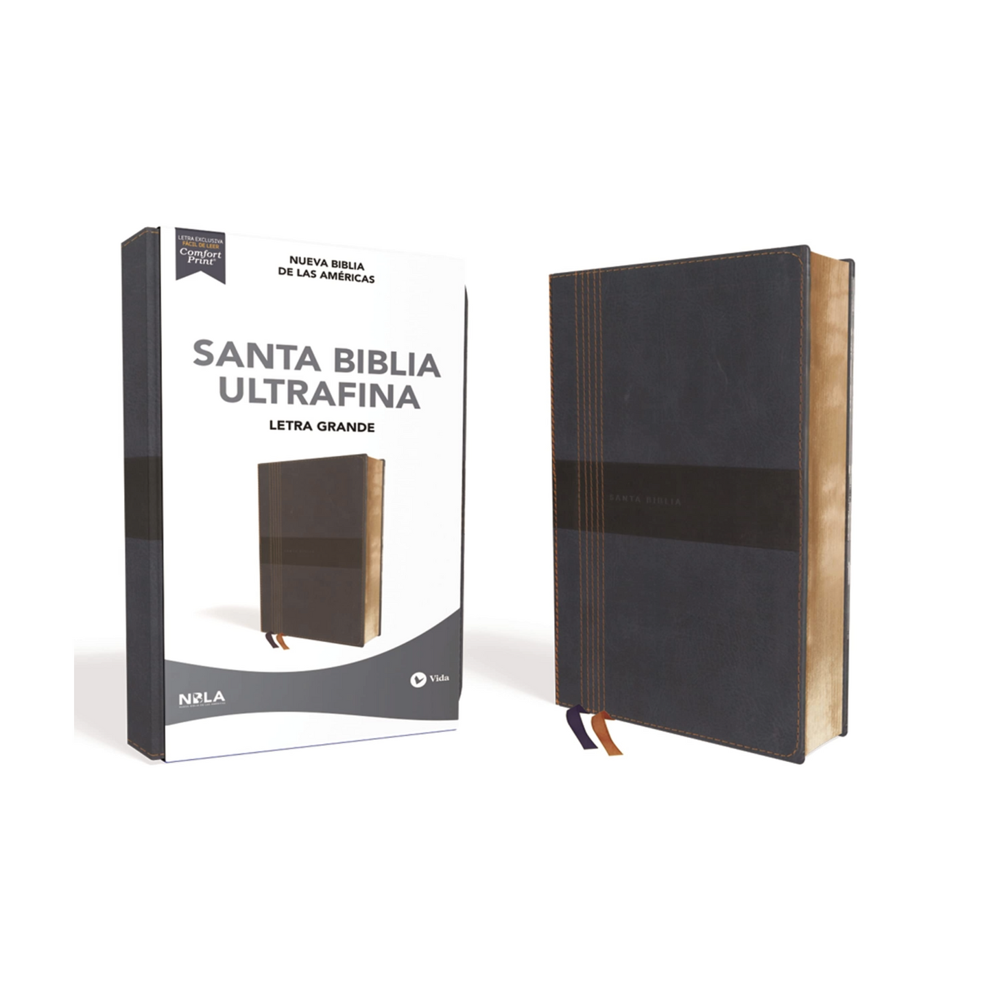 Biblia NBLA, Ultrafina, Letra Grande, Tamaño Manual, Leathersoft, Azul, Edición Letra Roja / Spanish Ultrathin Holy Bible, NBLA, Lg Print, Handy Size (Spanish Edition) Imitation Leather – Large Print, July 28, 2020