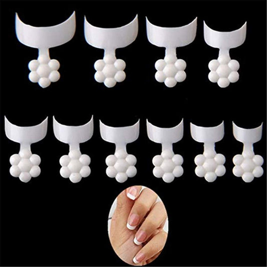 Vcedas 500 Pcs French Short Style Acrylic False French Nail Tips Short for Fake Nail Art Tips Nail