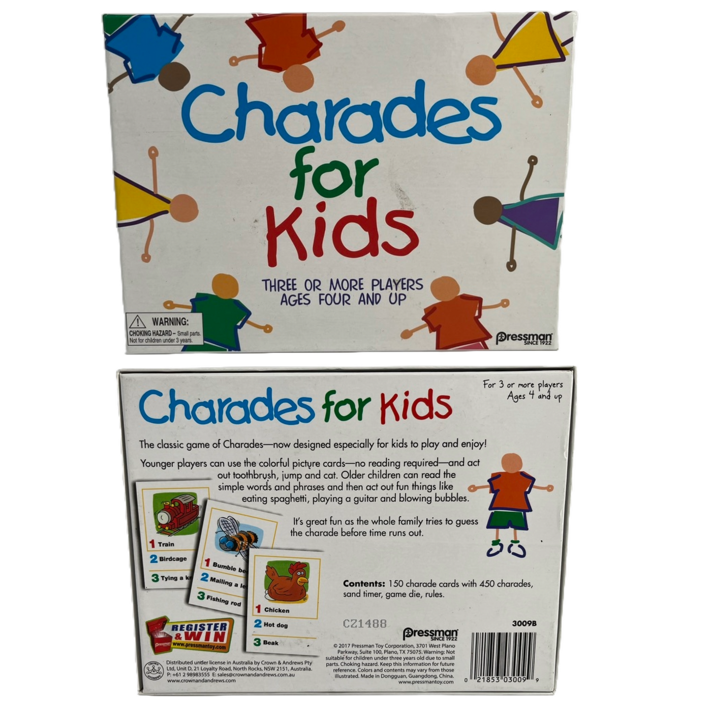 Pressman Charades for Kids - The 'No Reading Required' Family Game, 5"