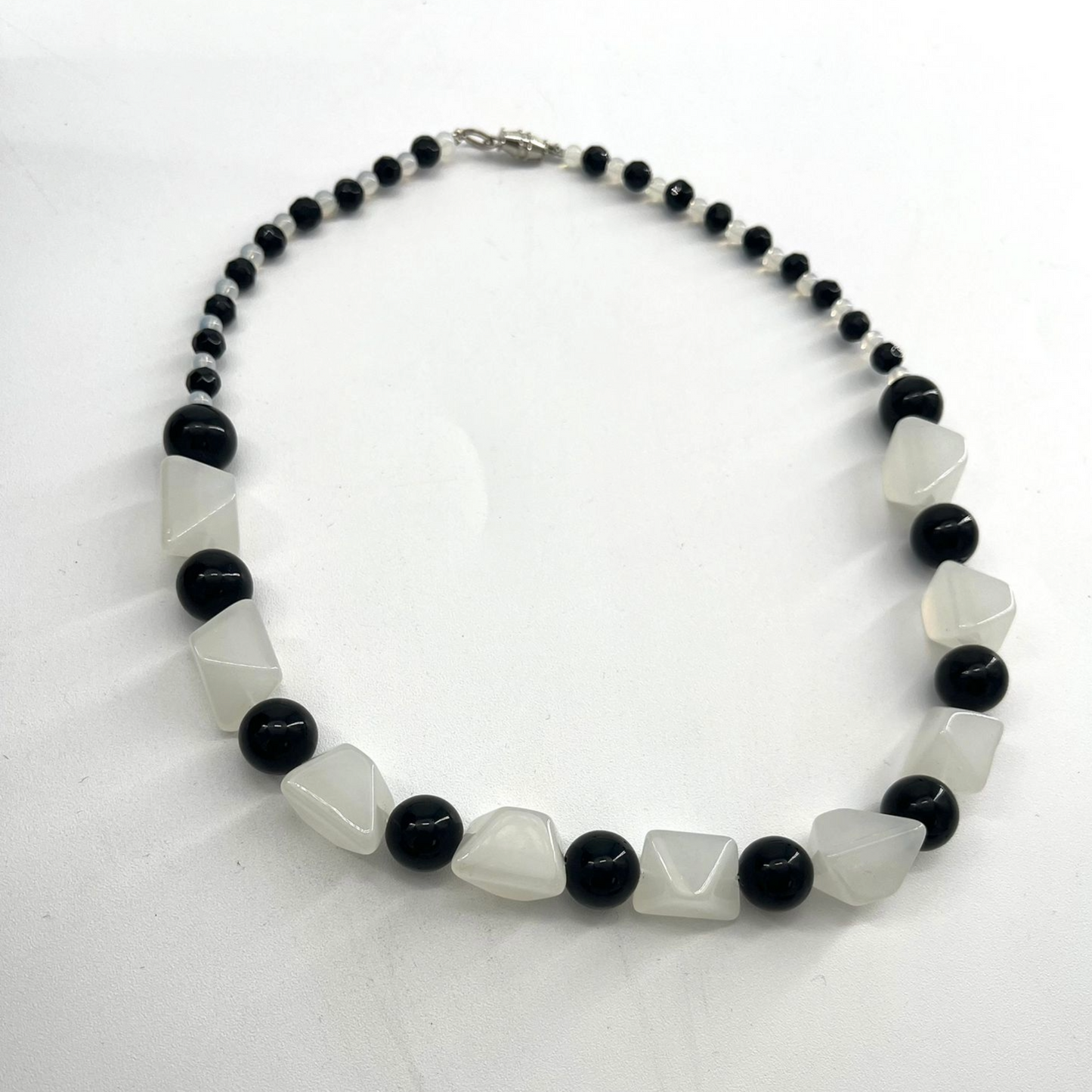 Black and White Bead Necklace