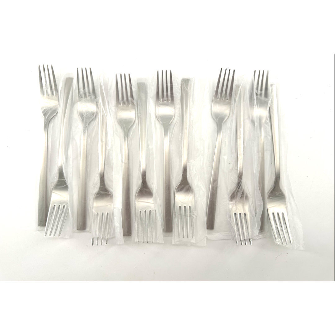 Silverware Set for 12: Metal Knives and Forks