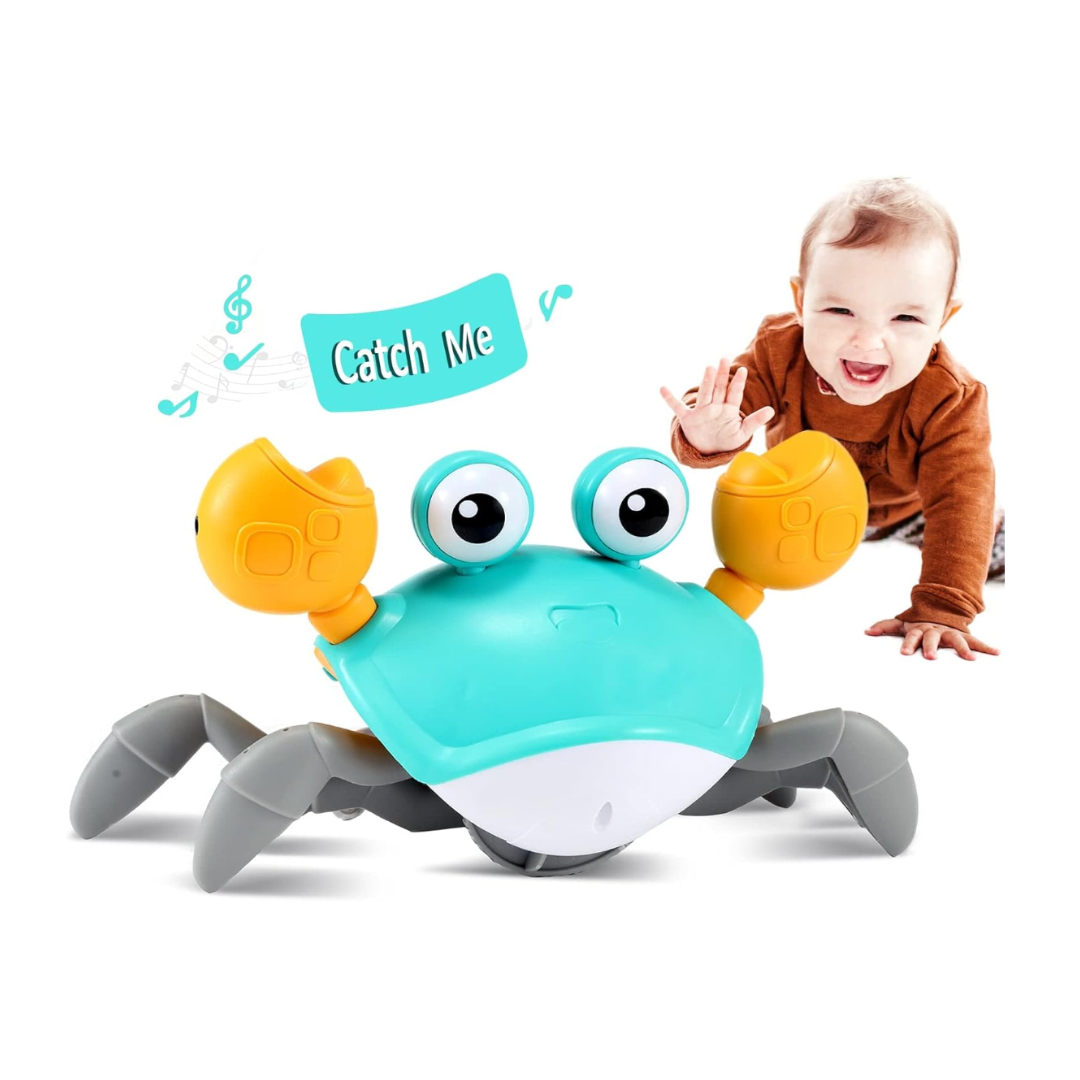 Crawling Crab Baby Toy with lights and music