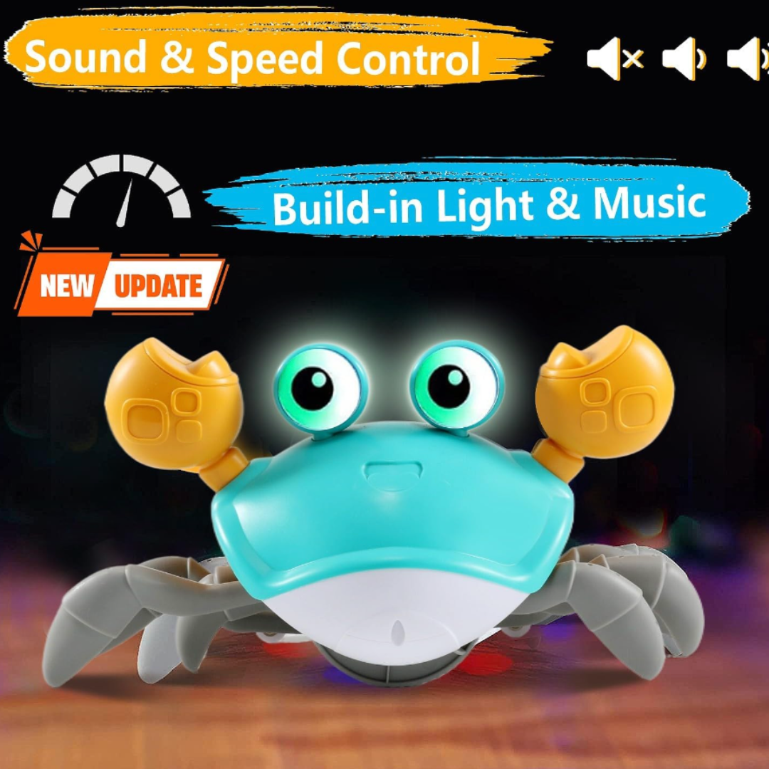 Crawling Crab Baby Toy with lights and music