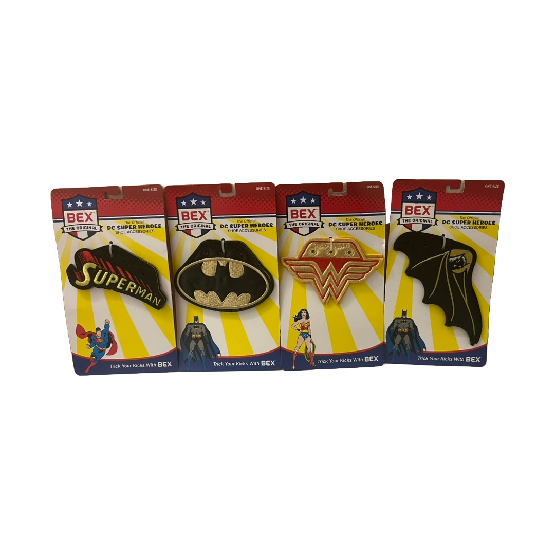 DC Super Heroes Shoe Accessories by BEX The Original (4 pack) $39.99