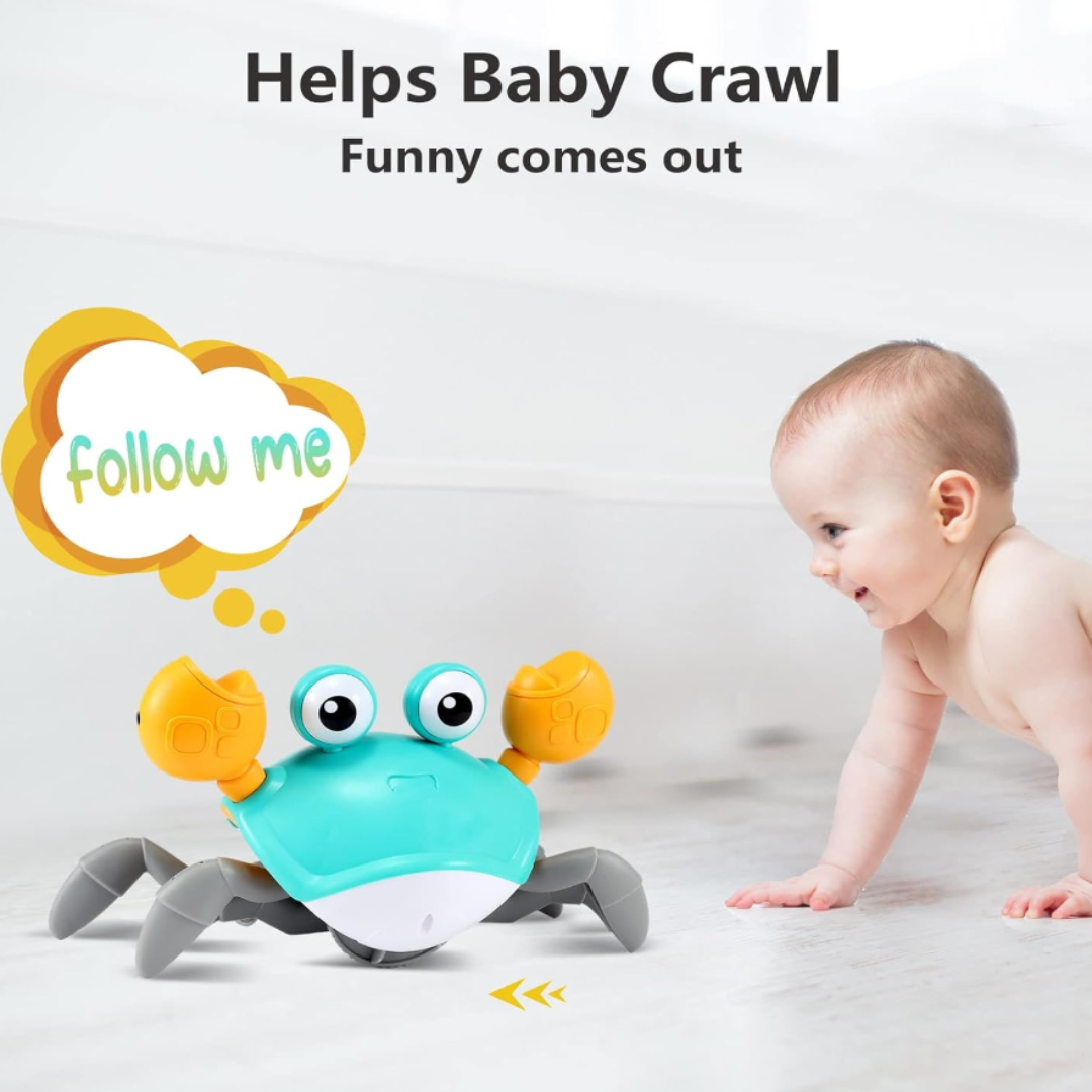 Crawling Crab Baby Toy with lights and music