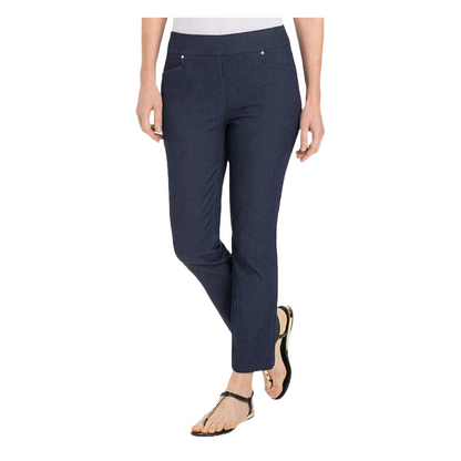 Hilary Radley Women Mid-Rise Stretch Pull-On Ankle Pant (Small)