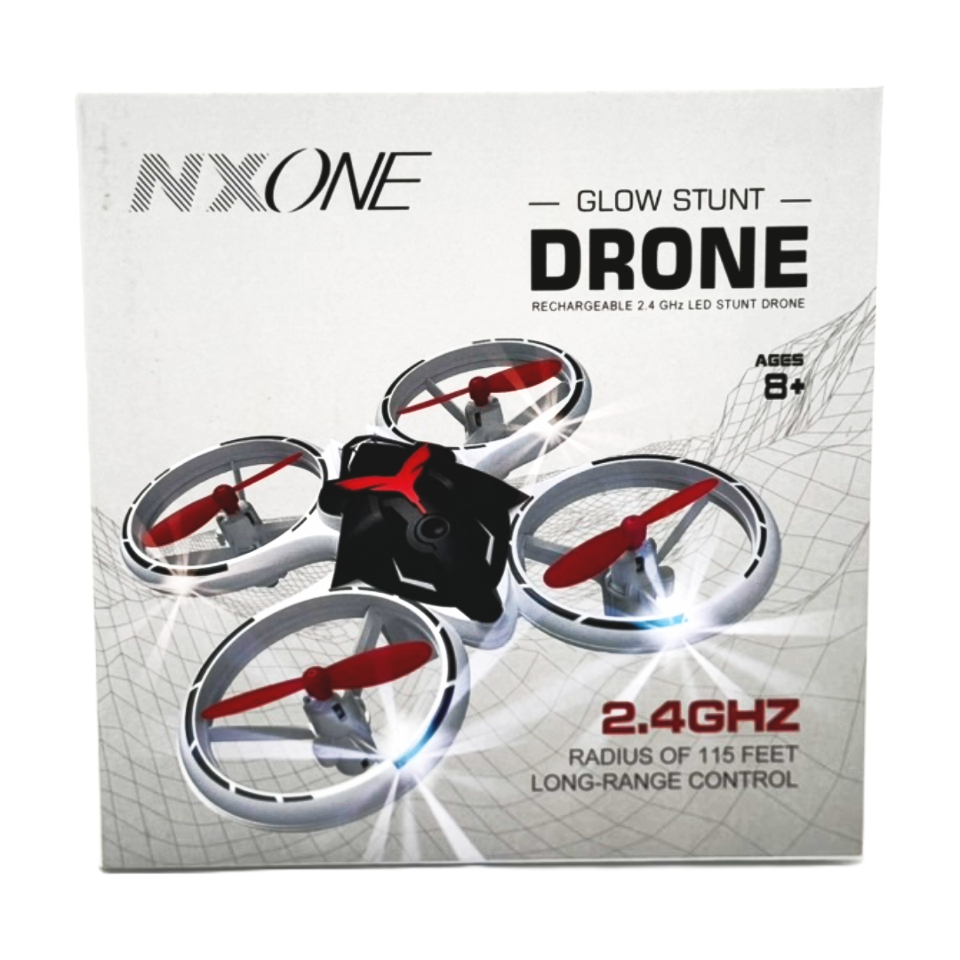 Nxone Rechargable 2.4ghz Rc Glow Up Stunt Drone With Led Lights