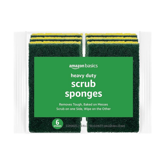 Scrub Sponges by Amazon (6 Count)