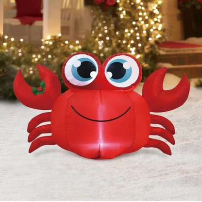 Inflatable Christmas Crab