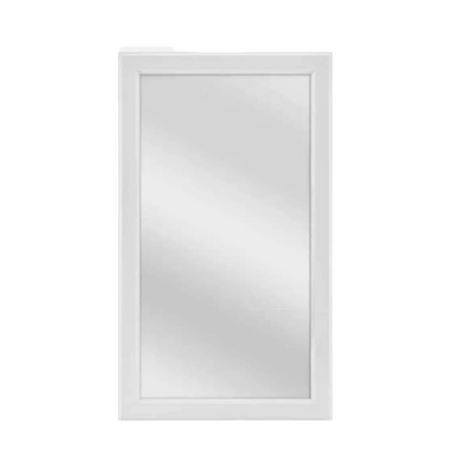 Glacier Bay Modern Bathroom White Medicine Mirror Cabinet Framed Surface-Mount (15")