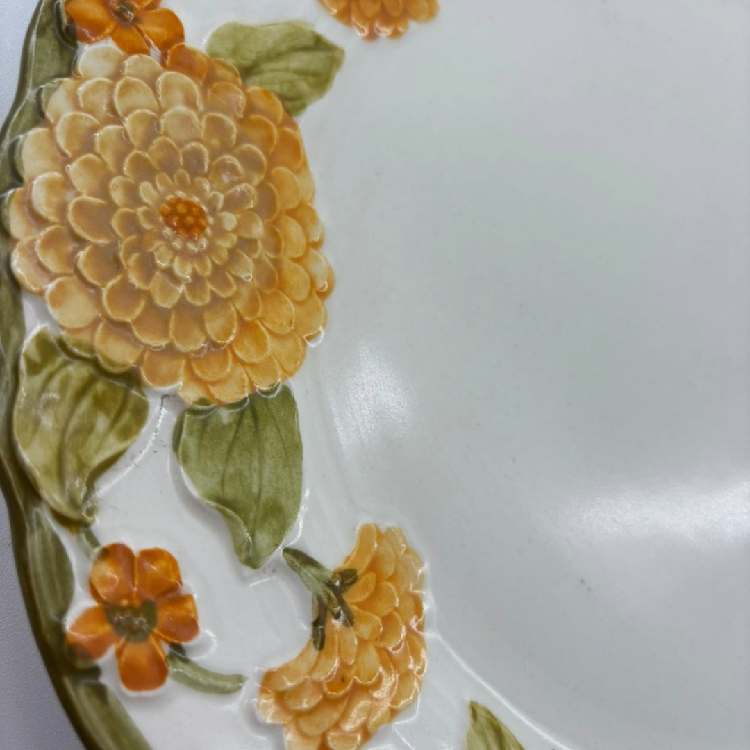 Floral Ceramic 11" Party Platter