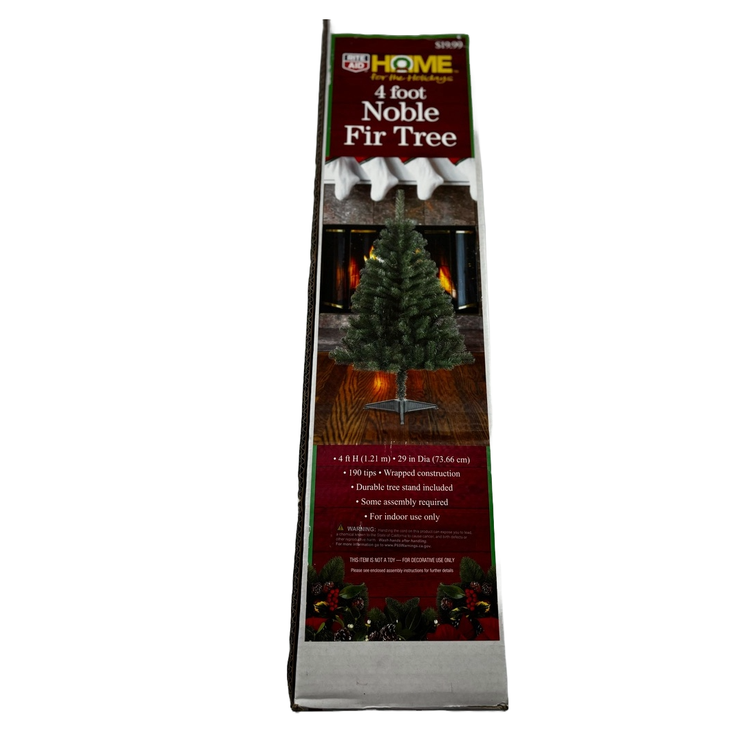 Noble Fir 4 Ft Artificial Christmas Tree (FOR PICKUP ONLY)