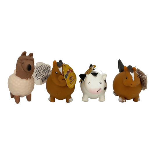 Glam Poo Farm Animals (3 Pieces) 9 cm