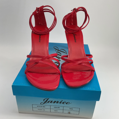 Janice Red High Heel Shoes (Size 6)