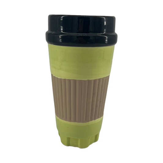 Ceramic Green Lime 7" Coffee Mug