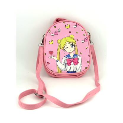 Kerr's Choice Japan Anime Pink Oval Purse Crossbody Bag