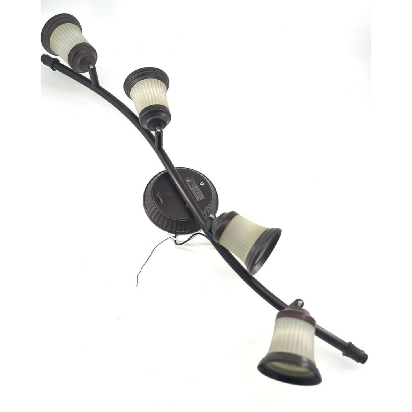 Four Bulb Track Light Fixture for Wall or Ceiling, Oil Rubbed Bronze (FOR PICKUP ONLY)