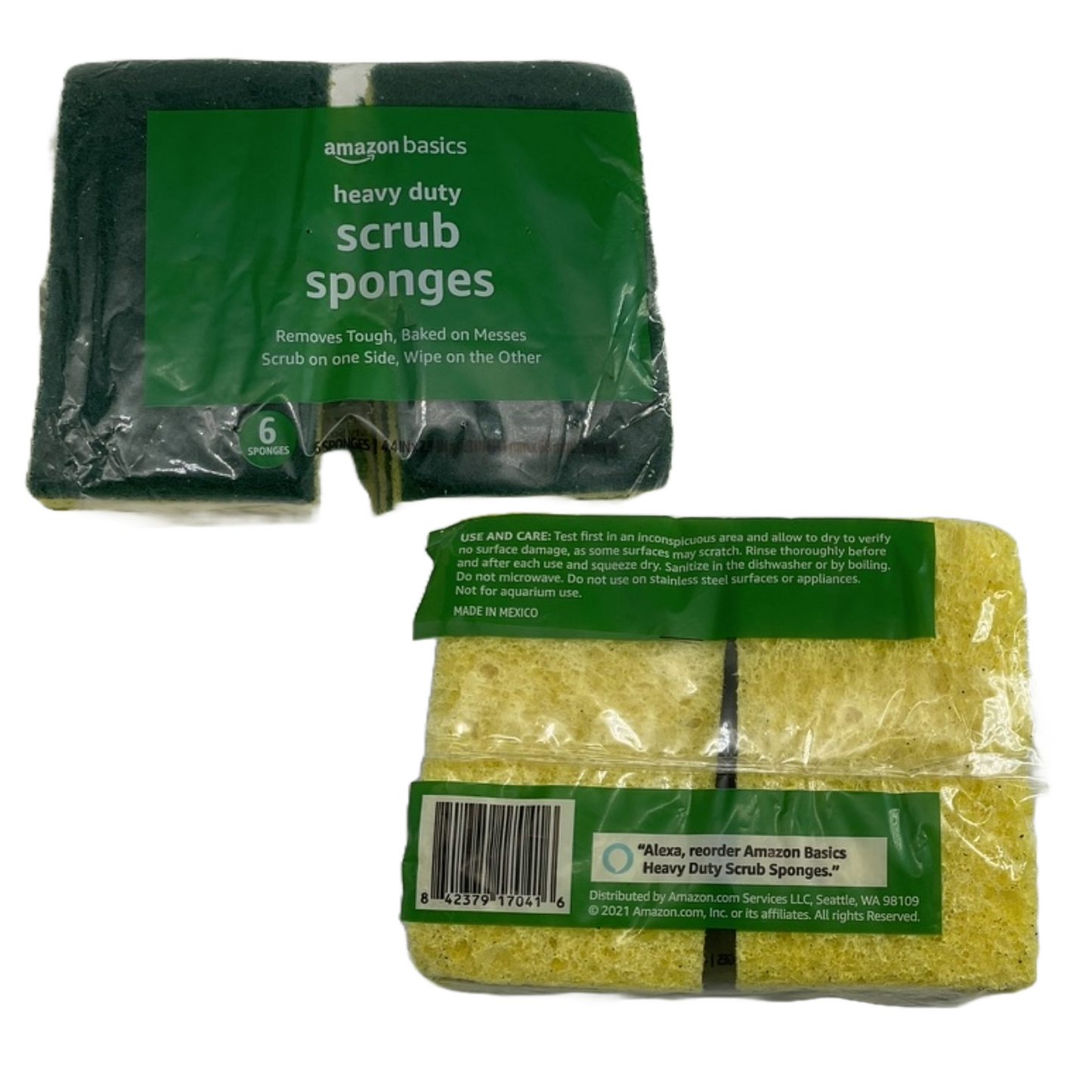 Scrub Sponges by Amazon (6 Count)