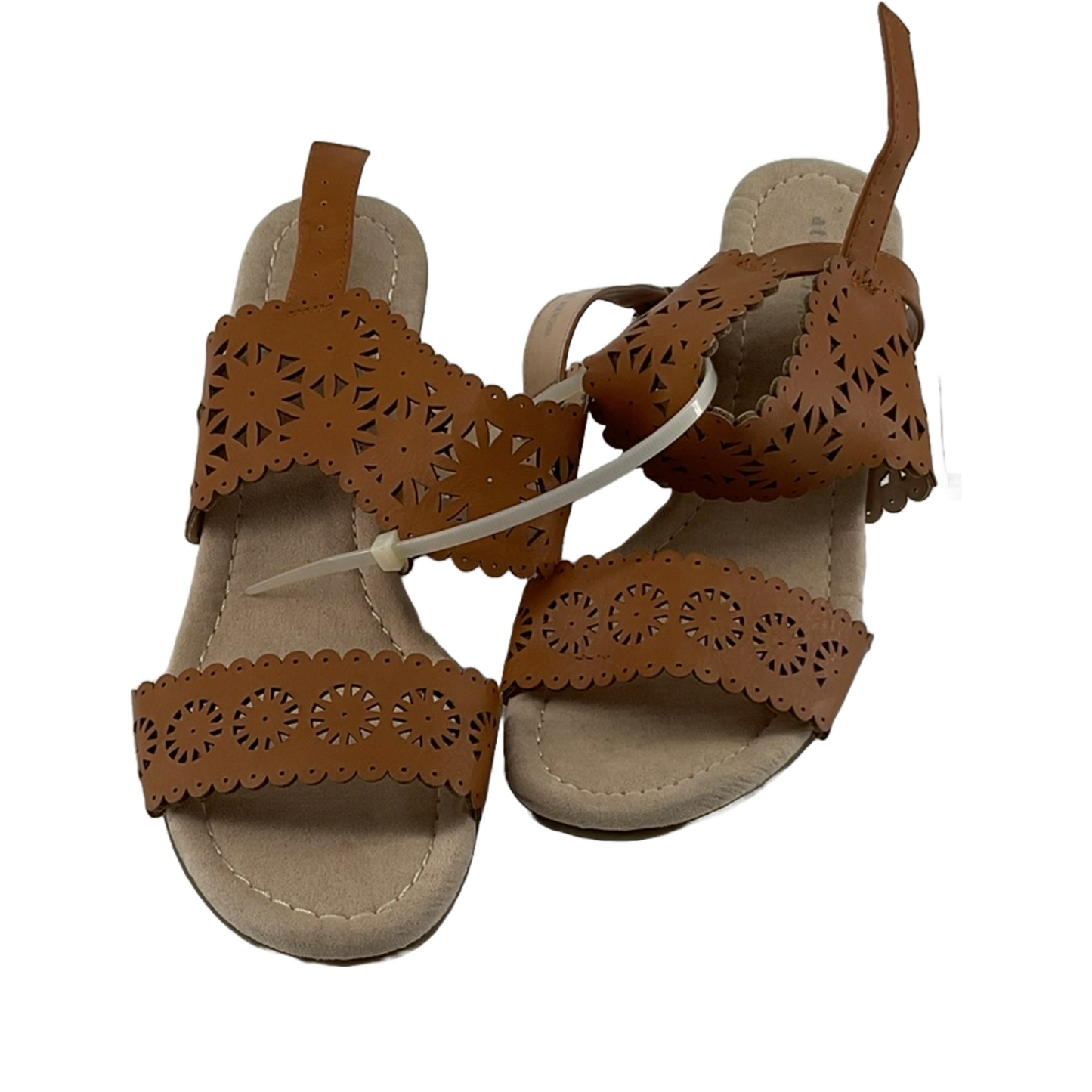 Attention Women's Elsbeth Sling-Back Wedge Sandal (Color: Tan, Shoe Size: US 7M)