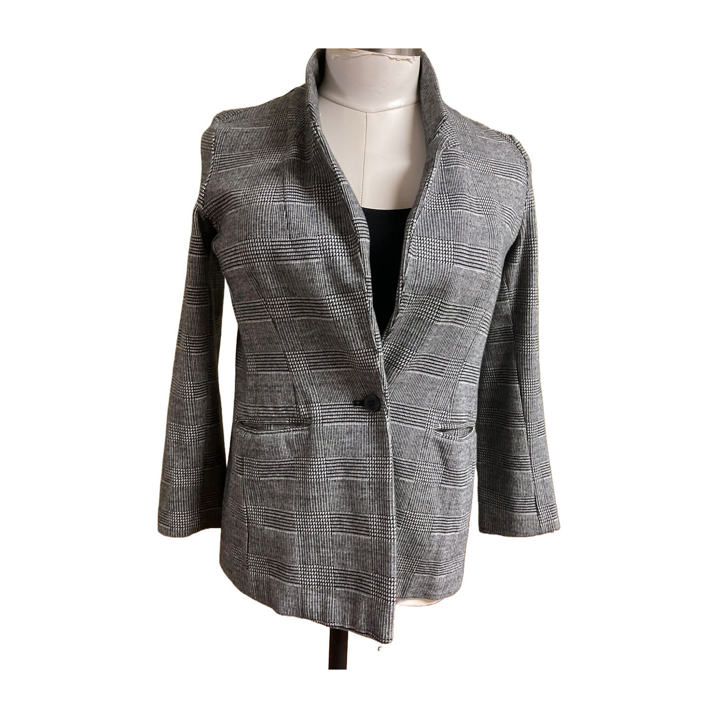 Blazer gris marino antiguo para mujer (pequeña)