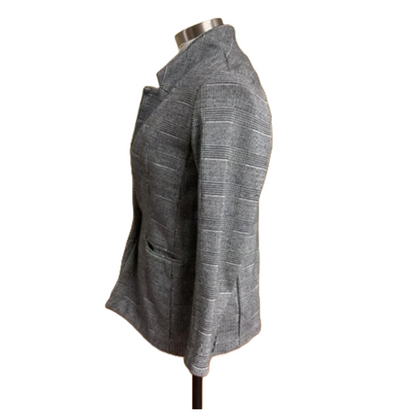 Blazer gris marino antiguo para mujer (pequeña)