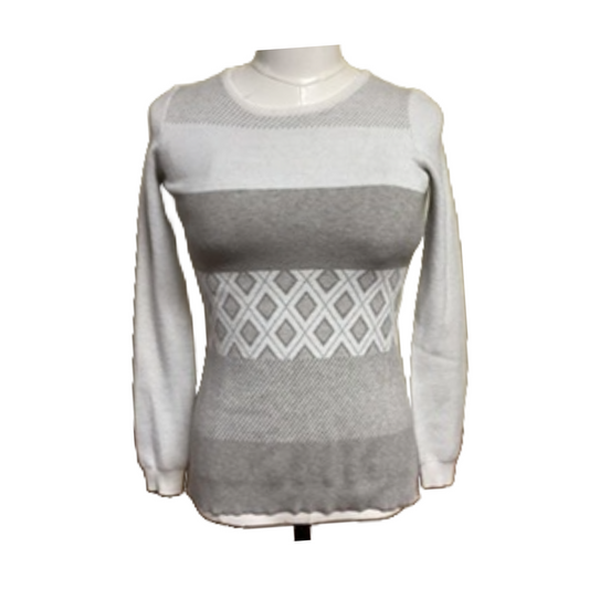 Volution Gray Sweater for Women (Small)