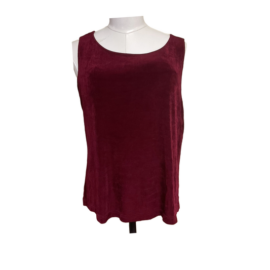 French Laundry  Burgandy Blouse (1XL)