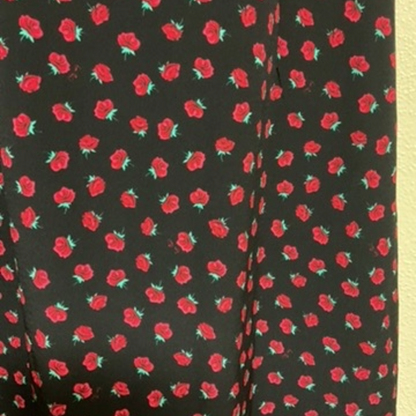 Dress Black with Red Roses (Small)