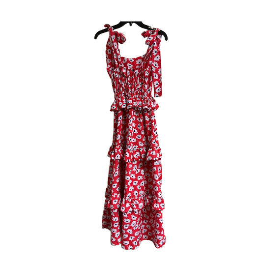 Red Flowers Dress (Small)