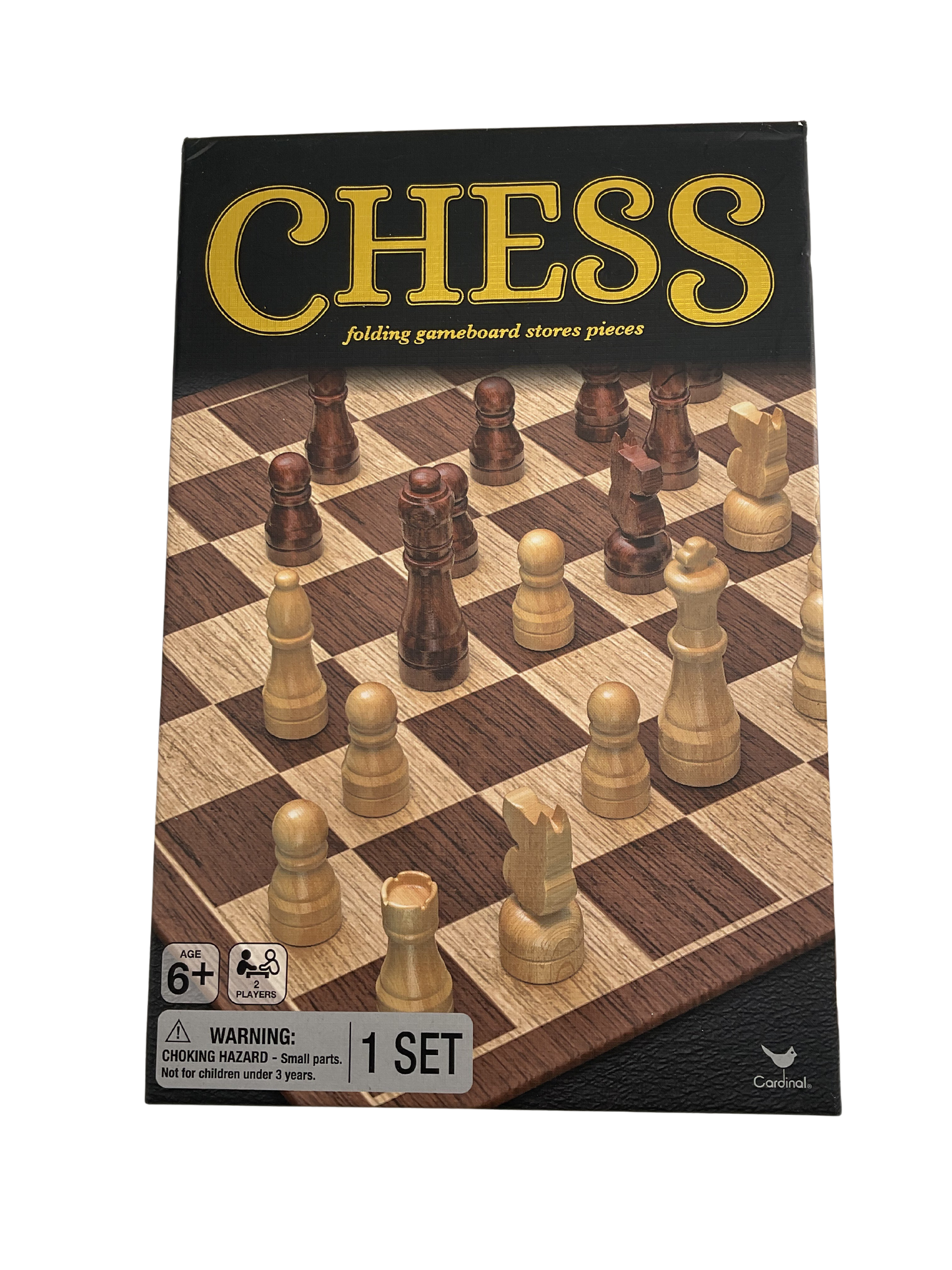 Chess: Folding Gameboard Stores Pieces