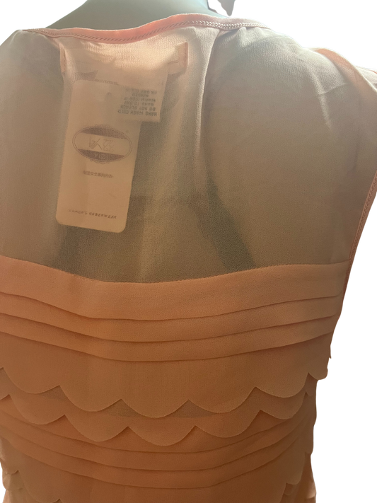 StudioM Peach Formal Blouse (Size Extra-Small)