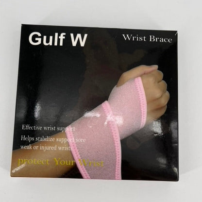 Gulf W Flexible PINK Wrist Brace Carpal Tunnel Tendinitis Arthritis Orthotics NE - Personal Care