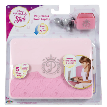 Princess Style Collection Play Click and Swap Child Pretend Laptop