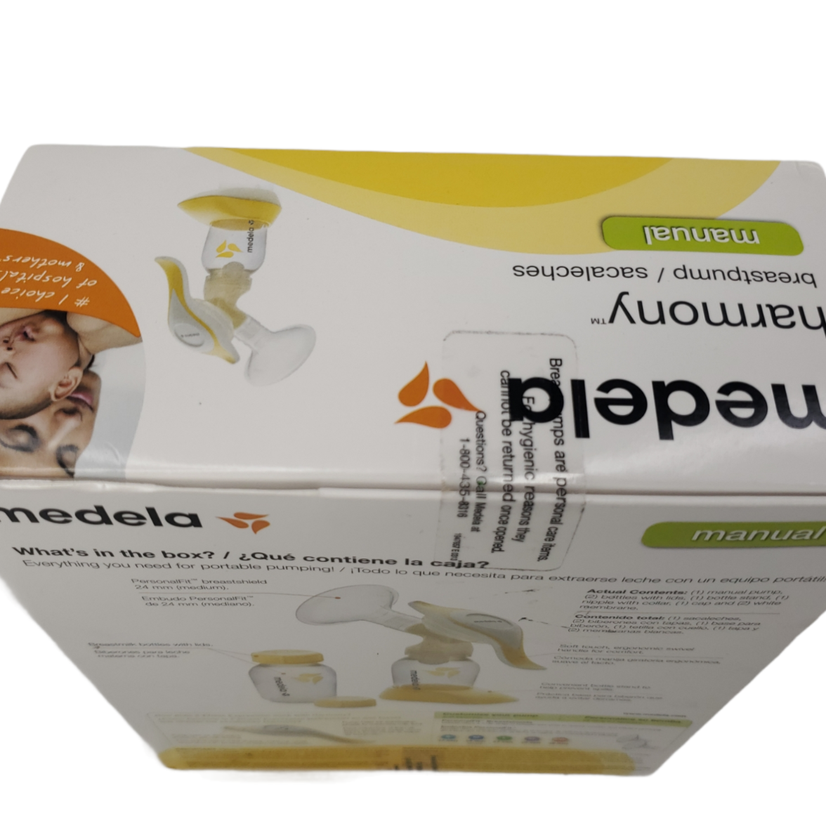 Medela Sacaleches Manual Harmony para recién nacidos y Bolsas para Leche Materna Pump &amp; Save 100 unidades con 4 adaptadores