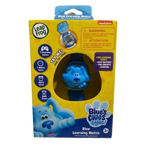 LeapFrog Blue’s Clues Blue Learning Watch Tell Time and Play Games (3+ years) - Toy