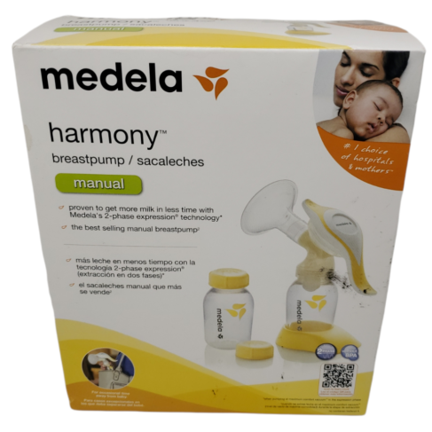 Medela Sacaleches Manual Harmony para recién nacidos y Bolsas para Leche Materna Pump &amp; Save 100 unidades con 4 adaptadores