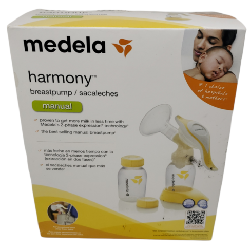 Medela Harmony Manual Breast Pump for newborns (100 bags and 4 adapters)